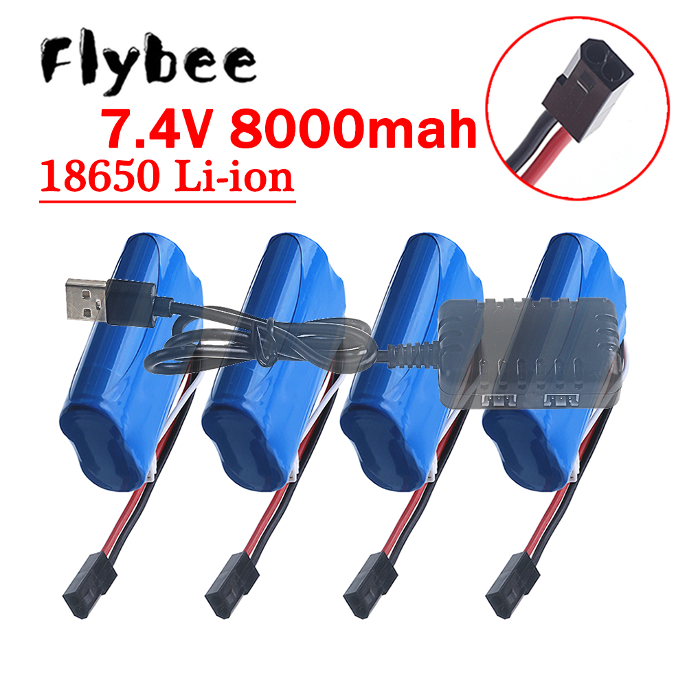 Rc And Hobby - (5500 Plug) Bateria 18650 7.4V 8000mAh,