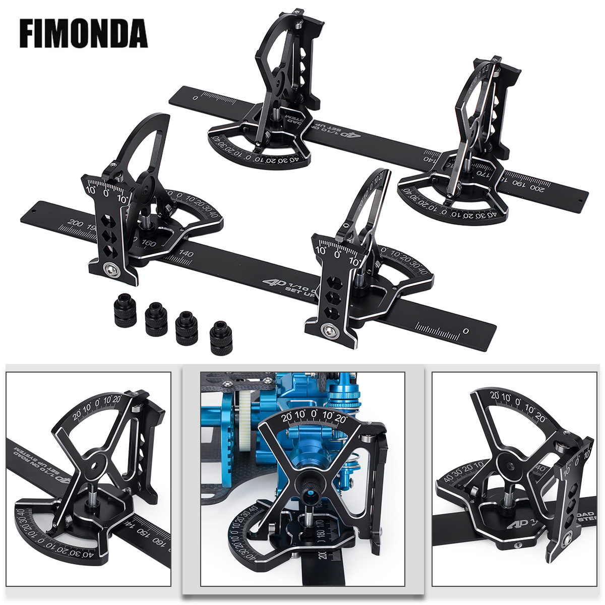 Rc Hobby Products - 1/10 Aluminiowy Zestaw Narzędzi do Ustawiania