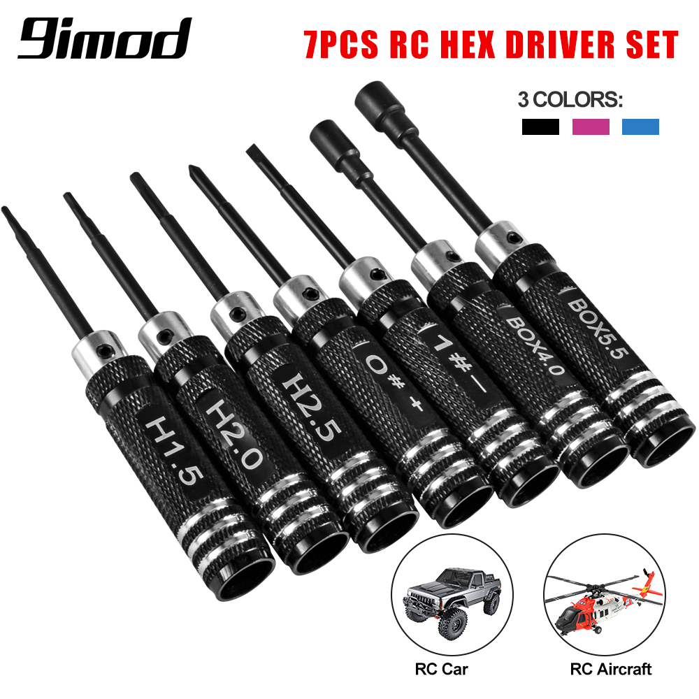 Rc Hobby Electric Screwdriver - 9IMOD Zestaw kluczy sześciokątnych RC Metalowy