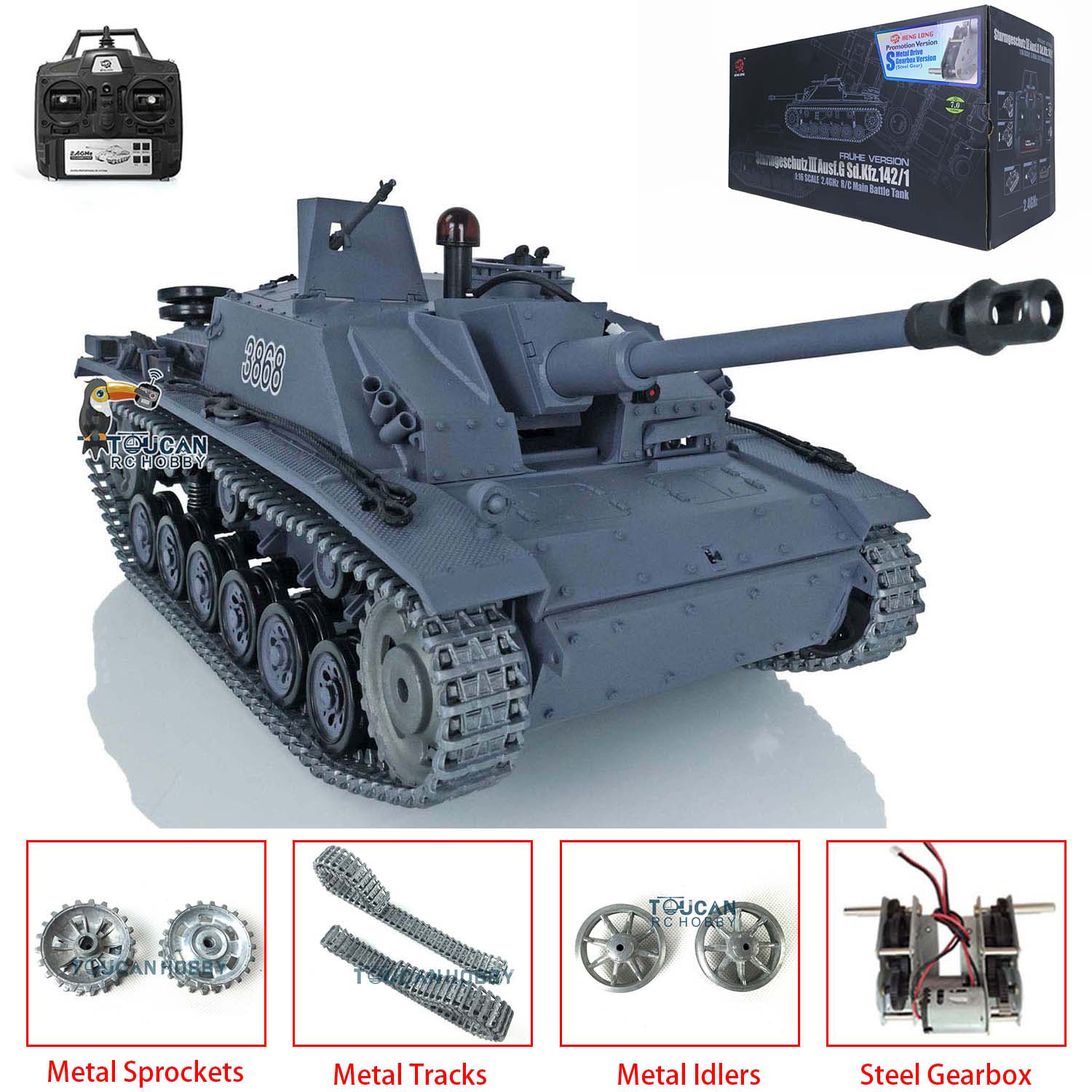 Heng Long 1/16 Skala 7.0 Stug  – Rc Hobby Toucan recenzja i cena